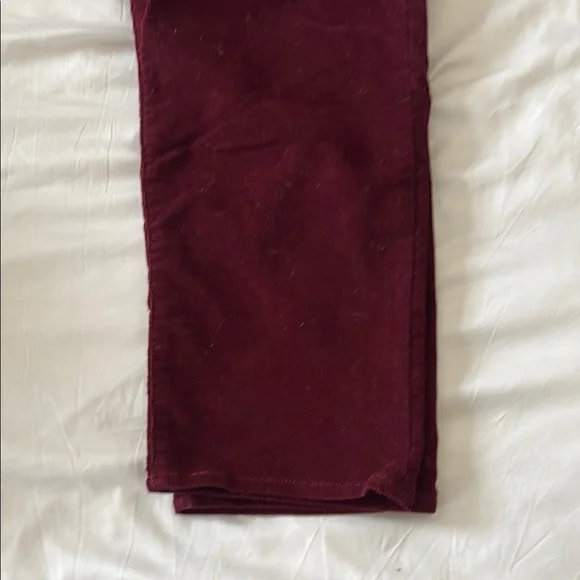 Levi's Red Slim Corduroy Pants - Picture 3 of 4
